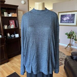 M.E. Sport blackish/gray long sleeve oversized baby turtleneck-size L